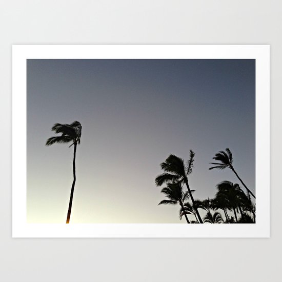 palm trees Art Print