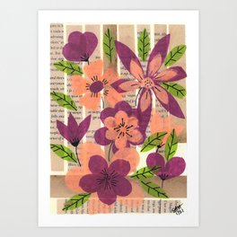 Silky Blooms Art Print