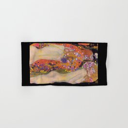 Gustav Klimt, “ Water Serpents II ” Hand & Bath Towel