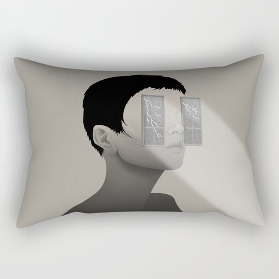 Fury in Your Eyes Rectangular Pillow