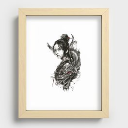 Highly Detailed Japanese Tattoo Style Art Recessed Framed Print