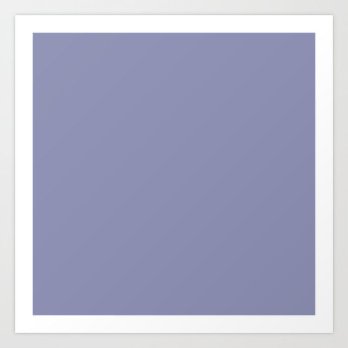 PERSIAN VIOLET SOLID COLOR Art Print