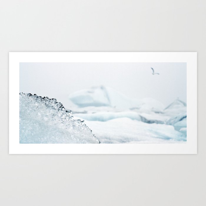 Ice Land Art Print