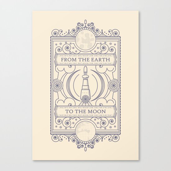 From The Earth To The Moon Canvas Print