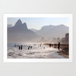 Ipanema beach, Rio, Brazil Art Print