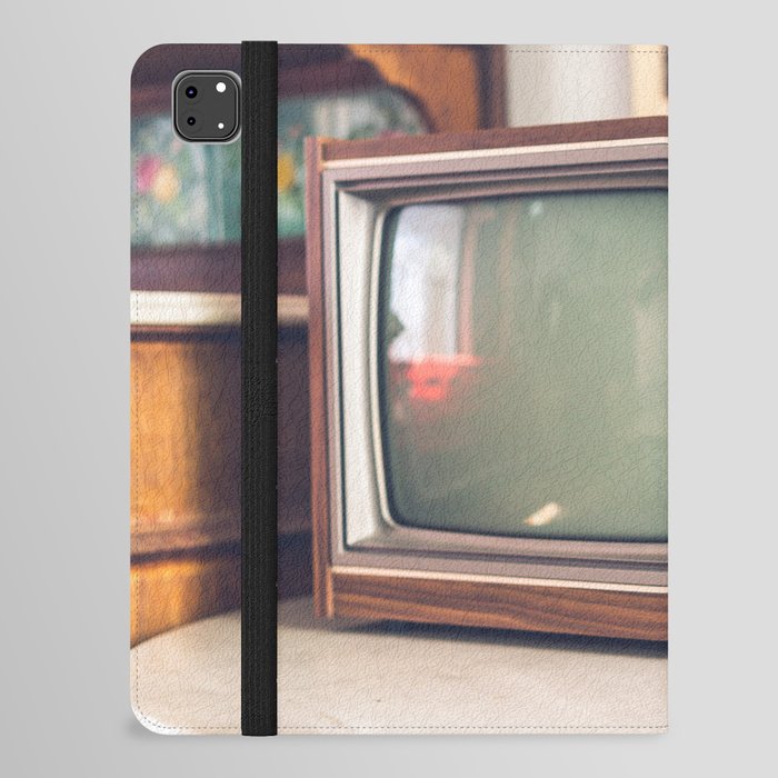 Old and antique television - selective focus point iPad Folio Case