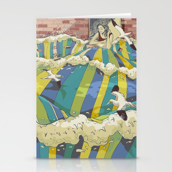 The Losing Wall Stationery Cards