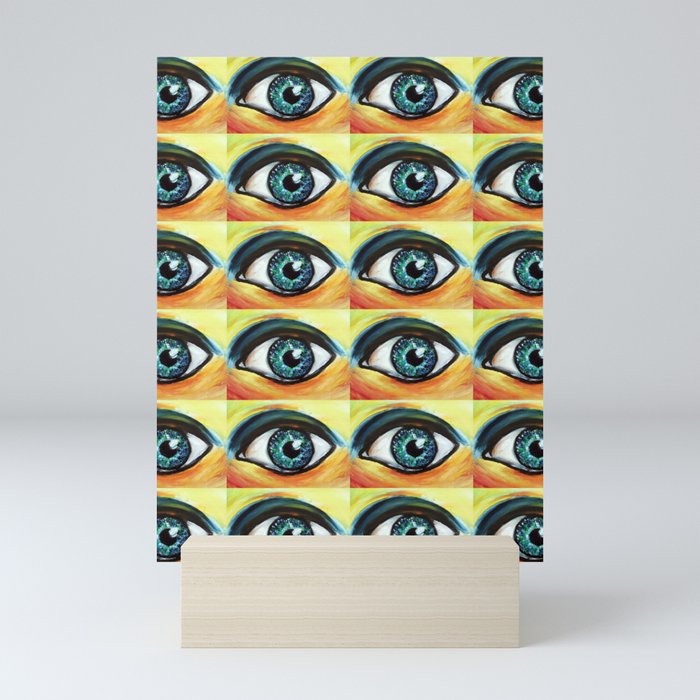 Blue eyes Mini Art Print