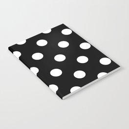 white polka dots design Notebook