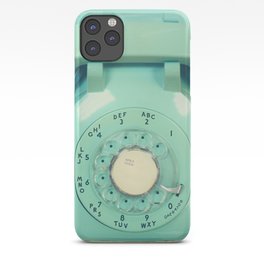 Teal Phone iPhone Case