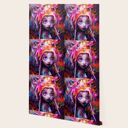 Cat Girl Wallpaper For Any Decor Style Society6