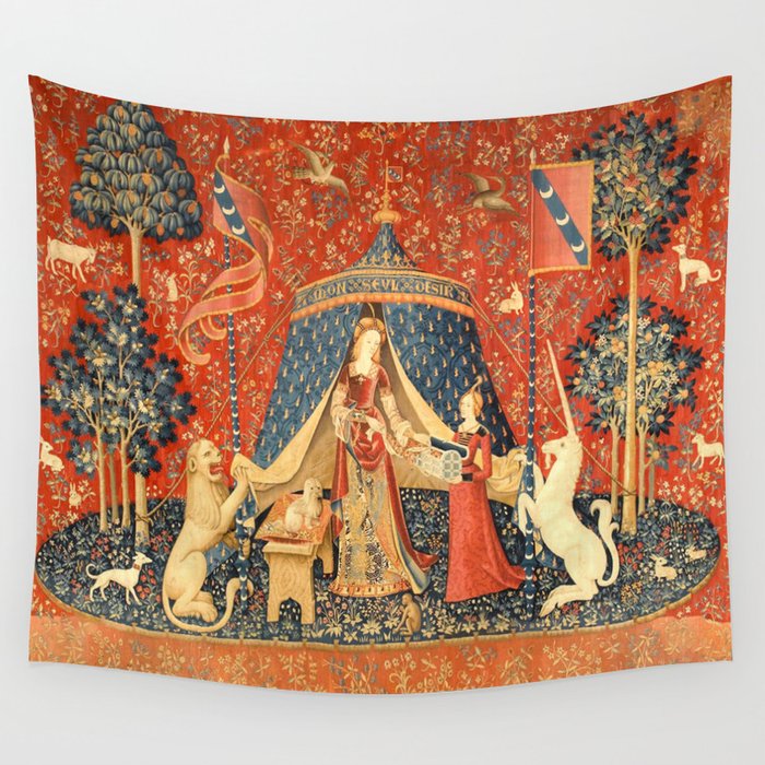 Unicorn Tapestry Wall Hanging - Medieval Tapestry - Medieval Decor