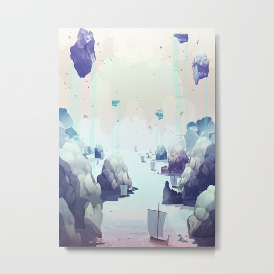 Edge of the Earth Metal Print