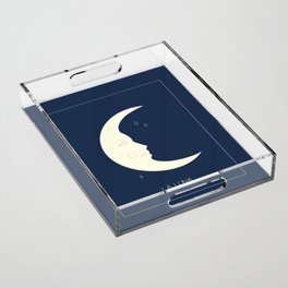 La Luna Blue Acrylic Tray
