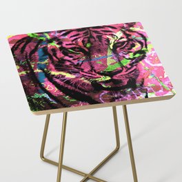 A Neon Tiger Side Table