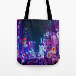 Neon Streets - Neon Tokyo Series Tote Bag