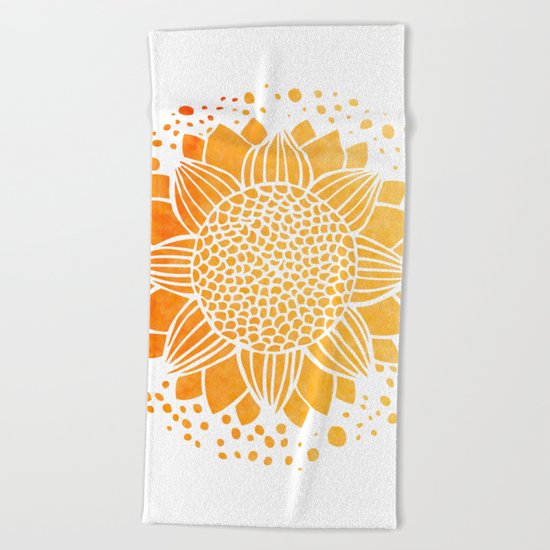 Sun Mandala Beach Towel