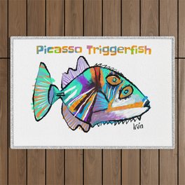 Picasso Trigger Fish Outdoor Rug