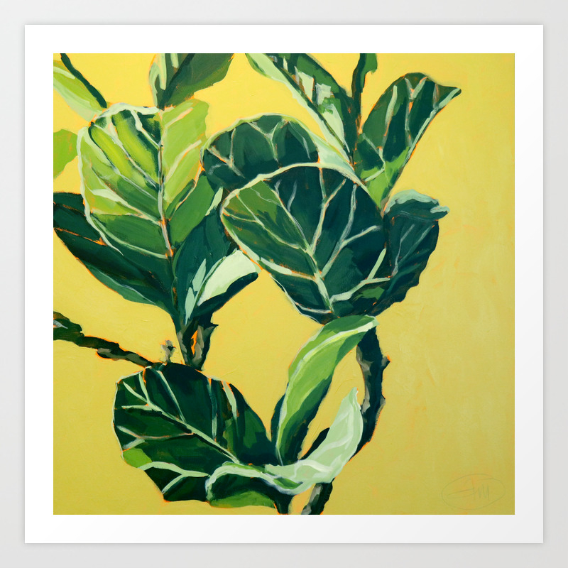 Foliage Iii Fiddle Leaf Fig Art Print By Abbeymerson Society6