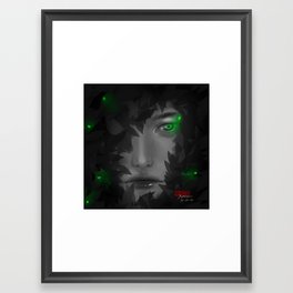 fireflies Framed Art Print