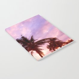 beach • summer • the sky • sunset • palm trees • summer • beach • sea • sunset • pink • beautiful • paradise • palms • tropical Notebook