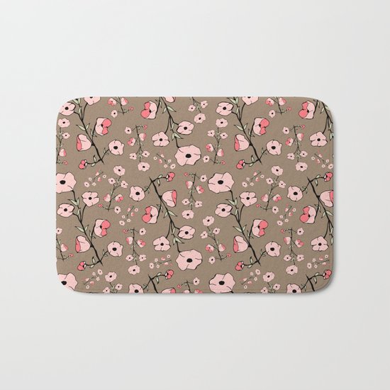 Stylized Sakura Bath Mat