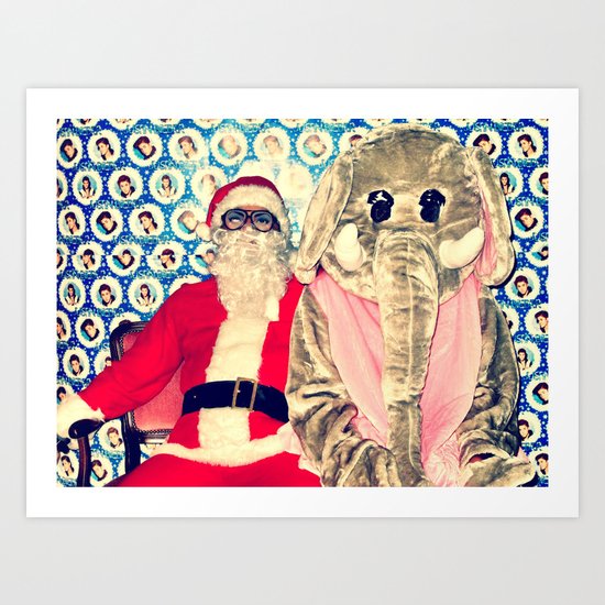 Awkward Couple Art Print