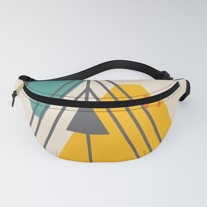 Mid-Century Modern Letter A Artwork Fanny Pack