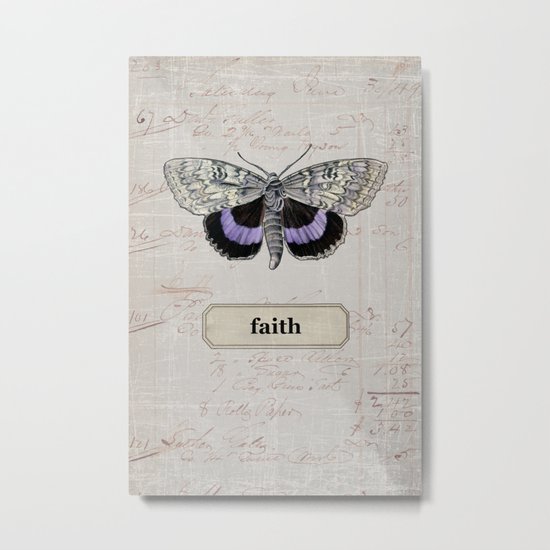 butterfly - faith Metal Print