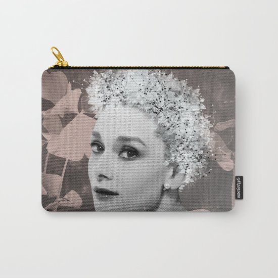 Audrey in White Carry-All Pouch