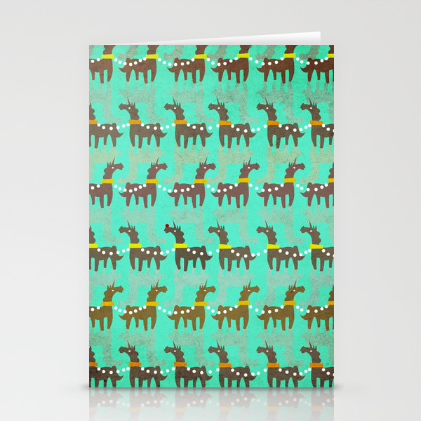 Unicorn Red Nose Stationery Cards By Thatssounicorny Society6