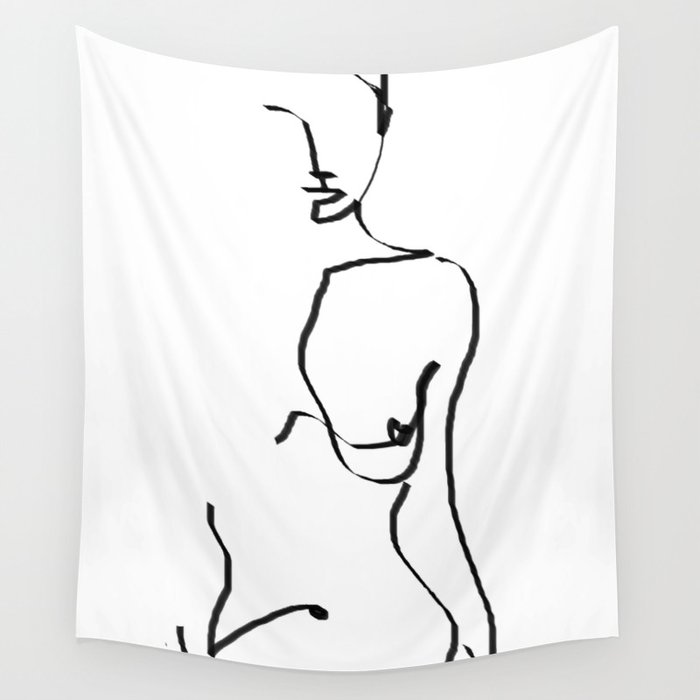 abstract nude Wall Tapestry