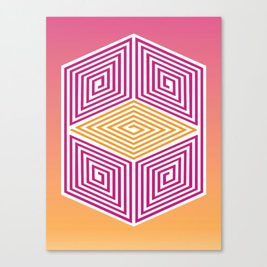 Geometric lines Canvas Print