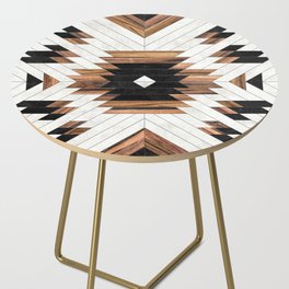 Urban Tribal Pattern No.5 - Aztec - Concrete and Wood Side Table