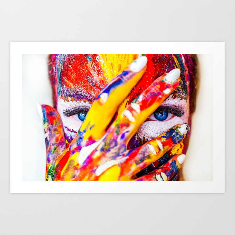 Digital Painting Art Colors Hd Designs Art Print By Hdx Society6