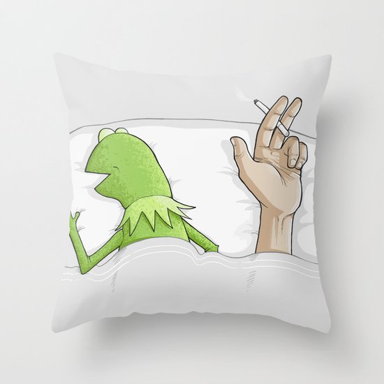 Crazy night Throw Pillow