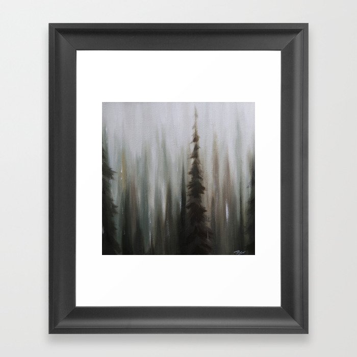 Pacific Northwest Forest Oil Painting By Jess Purser Framed Art