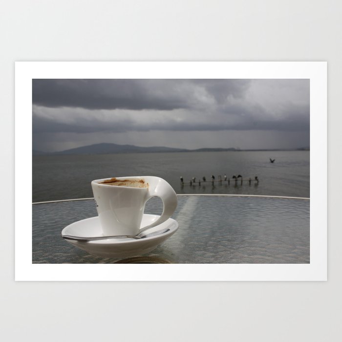 Coffee Before the Storm Art Print