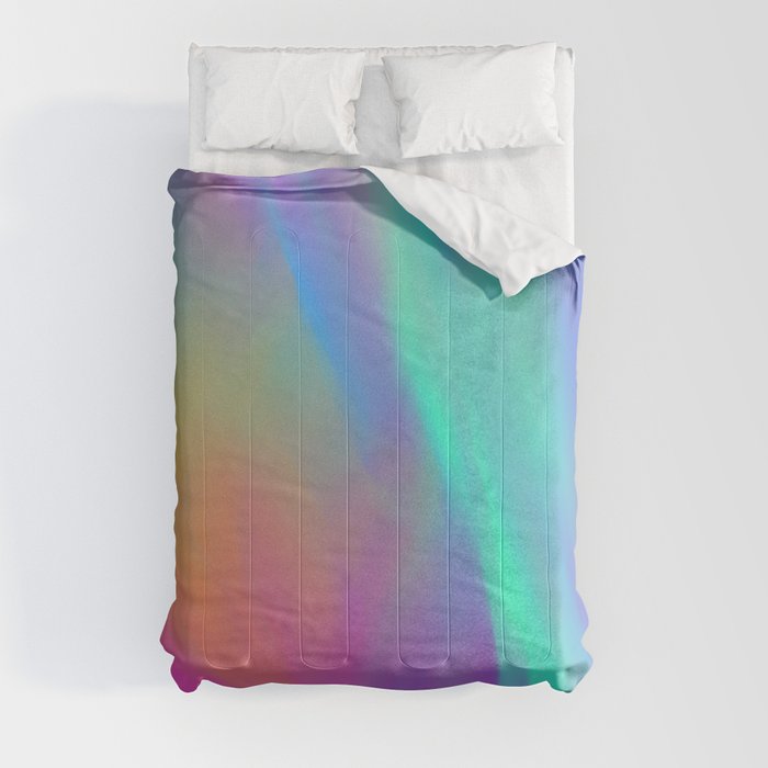 Neon Flow Nebula #5 Comforter