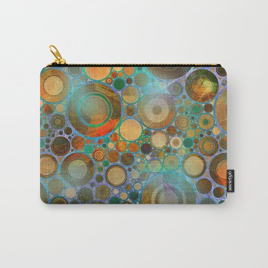 Abstract Circles Pattern Carry-All Pouch