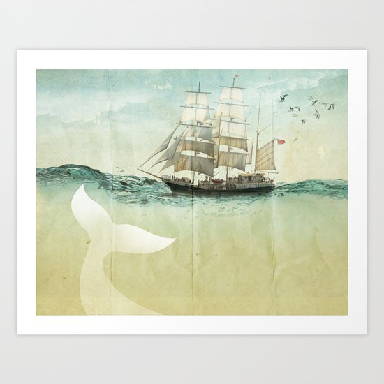 white tail Art Print