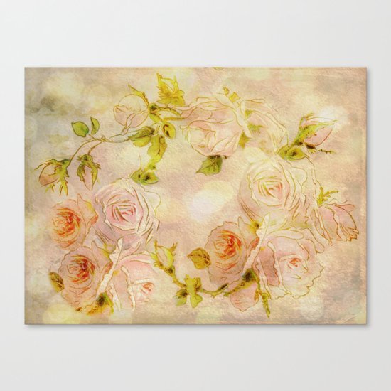 Pink Rose Fantasy Canvas Print