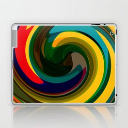 Colorful swirl illustration. Laptop Skin