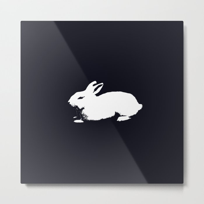 White Rabbit Metal Print