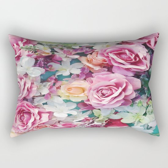 Summer Flowers Rectangular Pillow
