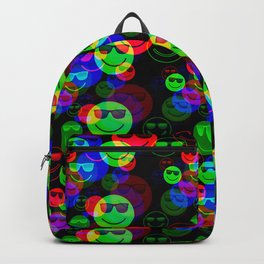 RGB Shaded Smile Glitch Backpack
