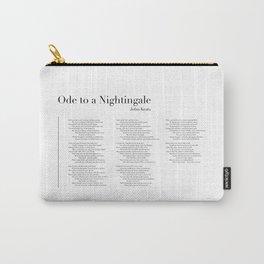 Ode to a Nightingale by John Keats Carry-All Pouch