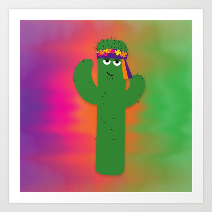 Mojave, one groovy cactus. Art Print