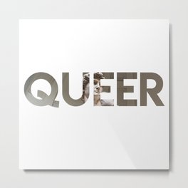 Queer David Metal Print | Bisexual, Nonbinary, Genderqueer, Gay, Digital, Queer, Transpride, Pansexual, Agender, Transgender 