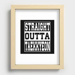 Taekkyeon Saying funny Recessed Framed Print